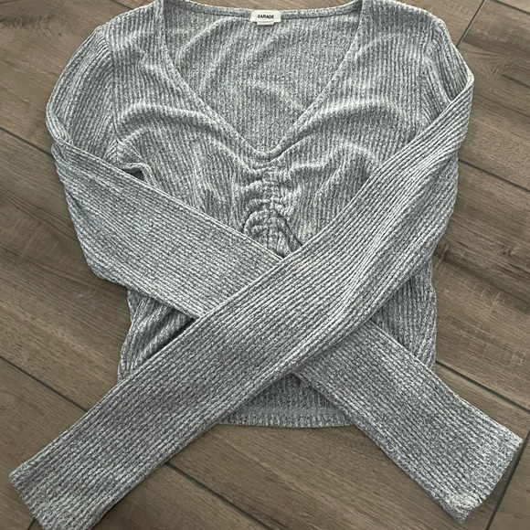 Garage Tie Up Cropped Long Sleeve - Picture 4 of 4